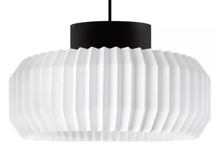 COLGANTE RENU NEGRO MEDIUM 1 LUZ